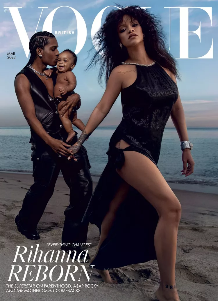 Rihanna, ASAP Rocky dhe djali i tyre, në ballinën e Vogue